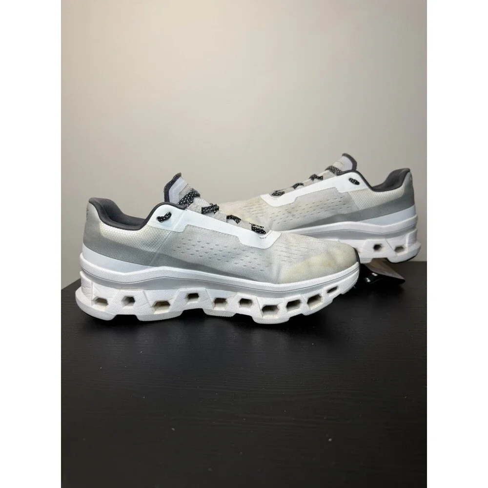 On CloudMonster Running Shoes White Black Womens Size 8.5 US Style# 61.98433 - Picture 2 of 15